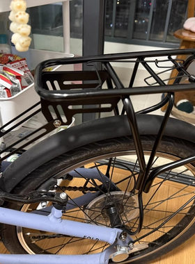 适配迪卡侬Fold500/560 tilt100/120后座架20寸折叠车后衣架尾架