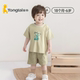 夏季 两件套外出服套装 2026新款 短裤 男女童短袖 童泰儿童套装