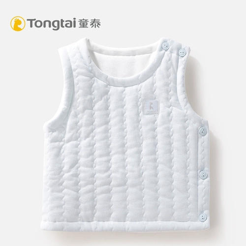 童泰 Осенний хлопковый тонкий жилет для новорожденных для младенца, удерживающий тепло детский бюстгальтер-топ, комбинезон