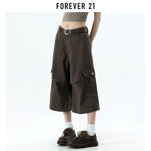 Forev21美式复古棕色多