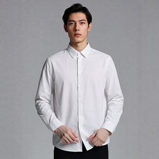 S261073351爱登堡男装新款春装商务休闲针织长袖衬衫