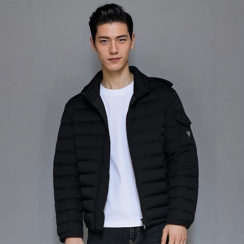 D254026001爱登堡男装秋冬新款白鸭绒休闲服羽绒服