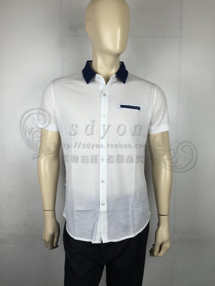 爱登堡男装正品夏装短袖衬衫86119118-07 特价