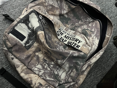 ERD 富二代重磅Realtree树枝迷彩贴布拼接帆布双肩包背包