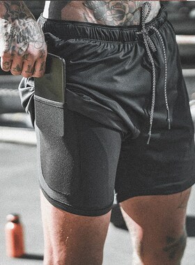 Men's shorts plus size running track pants quick-drying pant