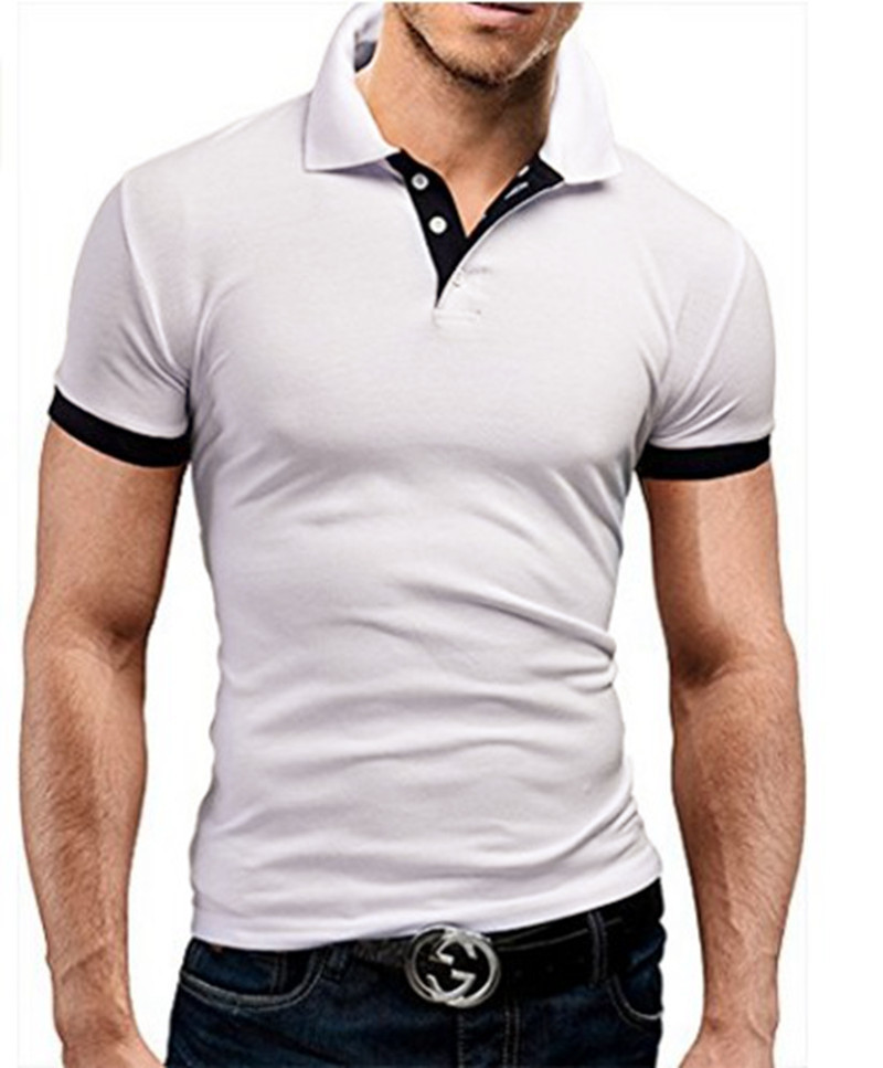 New business short-sleeved polo shirt 修身商务短袖T恤Polo衫