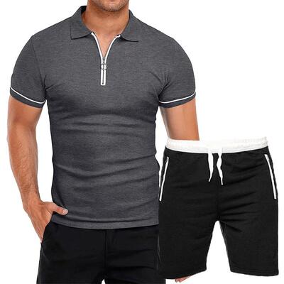 新款男式时尚短袖休闲