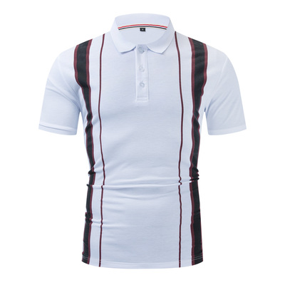 New style short-sleeved stitching formal cotton lapel