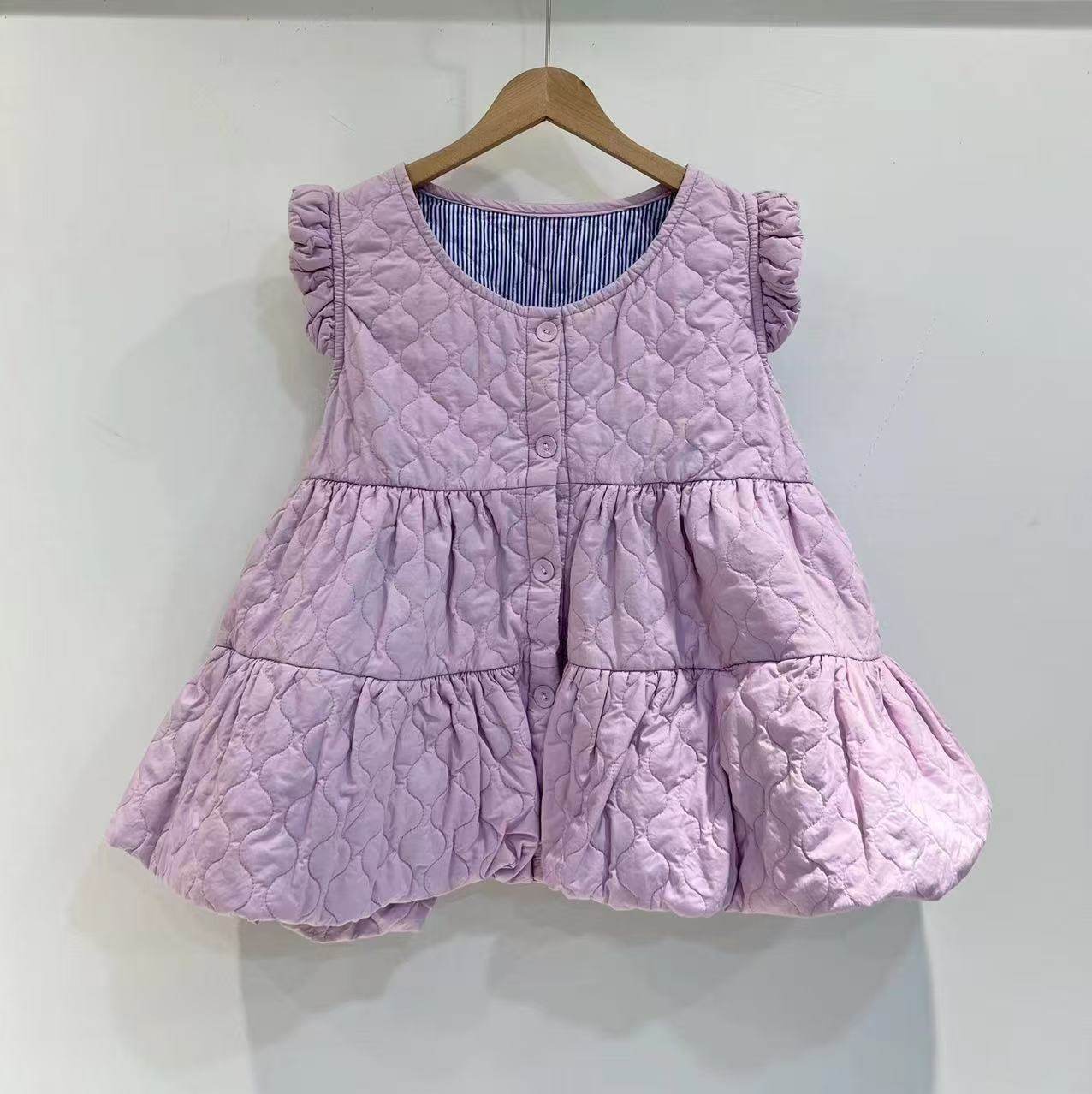 2025秋新款薄棉马甲背心娃娃款设计洋气日系减龄百搭无袖坎肩女潮