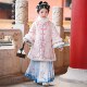 明制马面裙套装 汉服女童秋冬款 儿童高端新中式 小女孩格格服拜年服