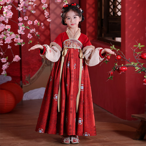 拜年服国风汉服女童秋冬
