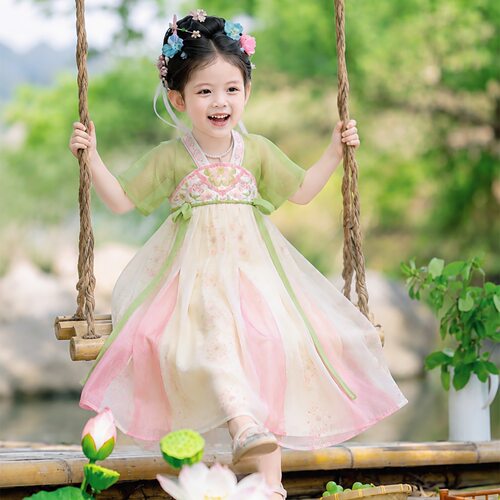 女童汉服2026夏季儿童国风仙气薄款公主连衣裙小女孩古装表演襦裙