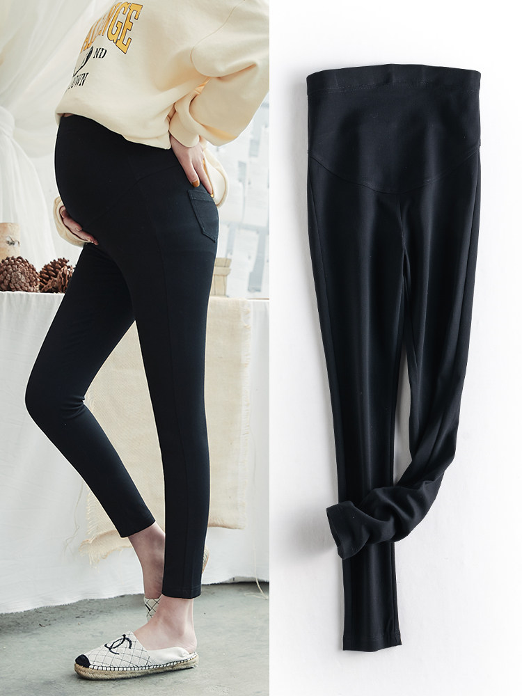 Pregnant women's leggings spring and autumn women's 2022 new outerwear yoga pants Korean version spring and summer slim elastic pencil magic pants