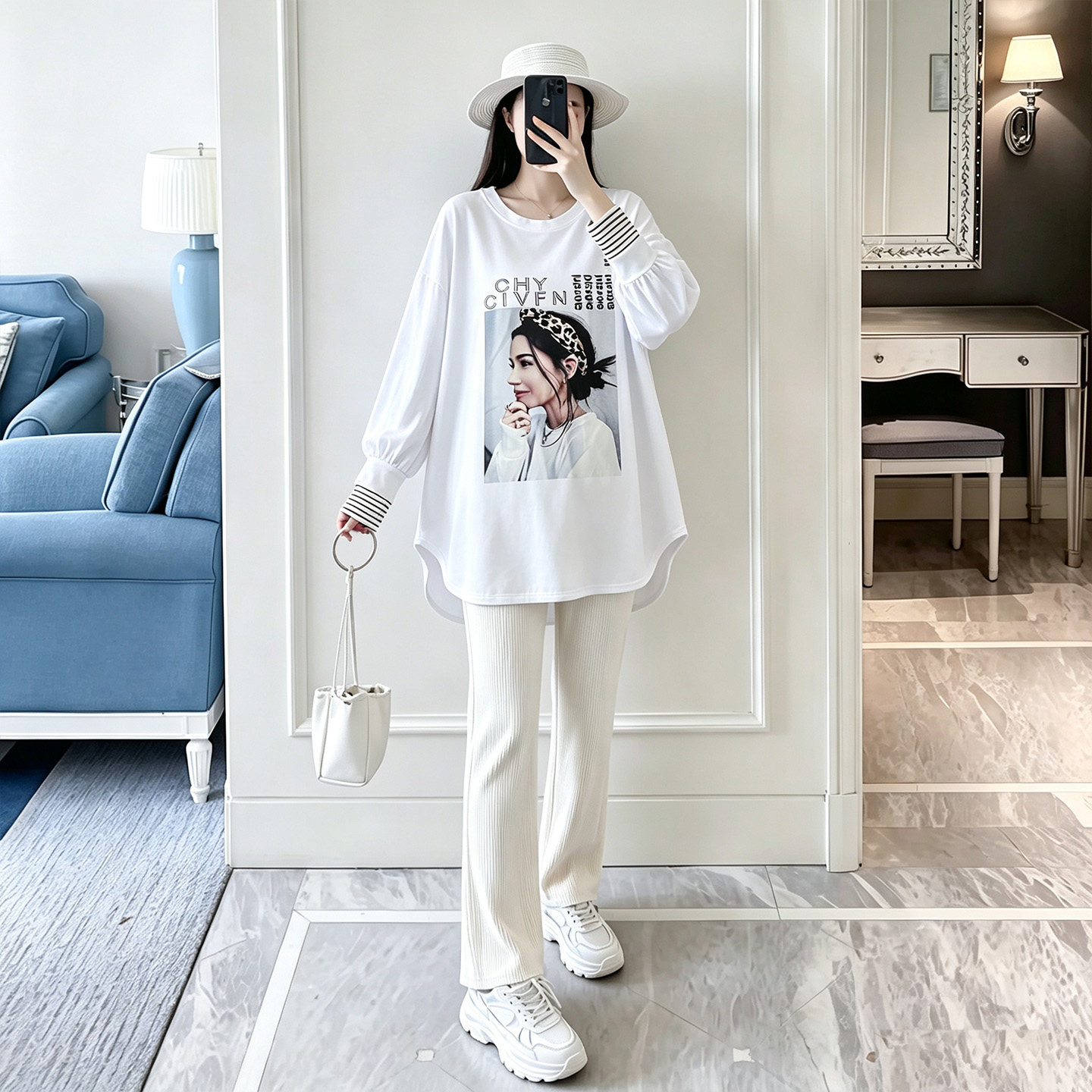 孕妇卫衣宽松遮肚百搭+孕妇裤
