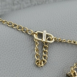 Цепь, золотая сумка, металлический аксессуар для сумки, на цепочке