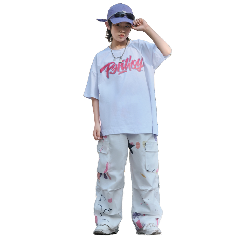 机器虎男女童街头街舞爵士演出服