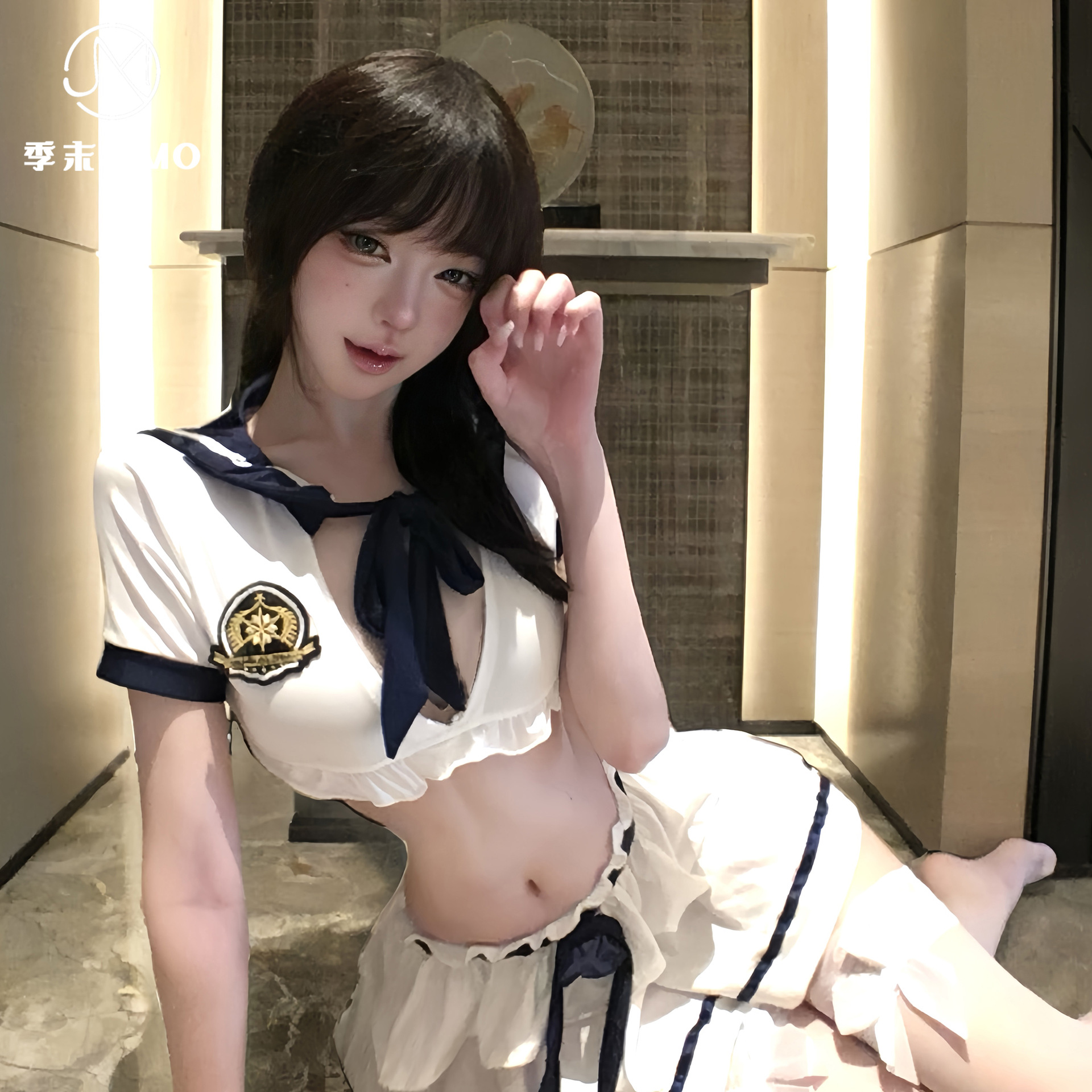 季末可爱禁欲系jk水手服性感qqny纯欲撞色学院风制服