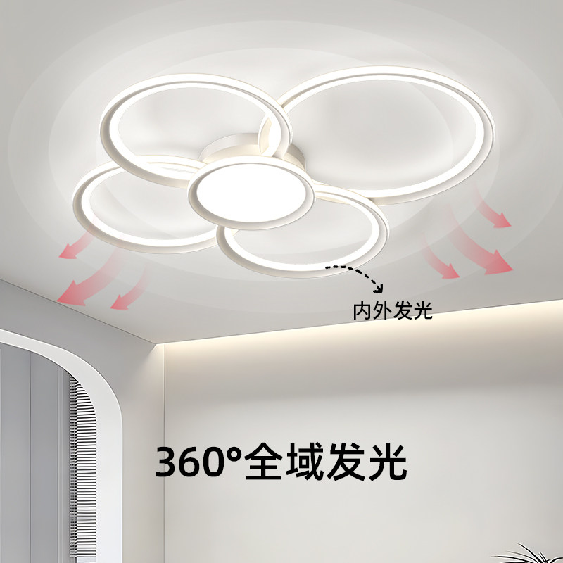 轻奢客厅灯中山灯具现代简约大气2025年流行新款北欧风主卧吸顶灯