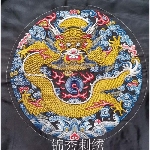 复古刺绣补子龙袍唐装王爷服