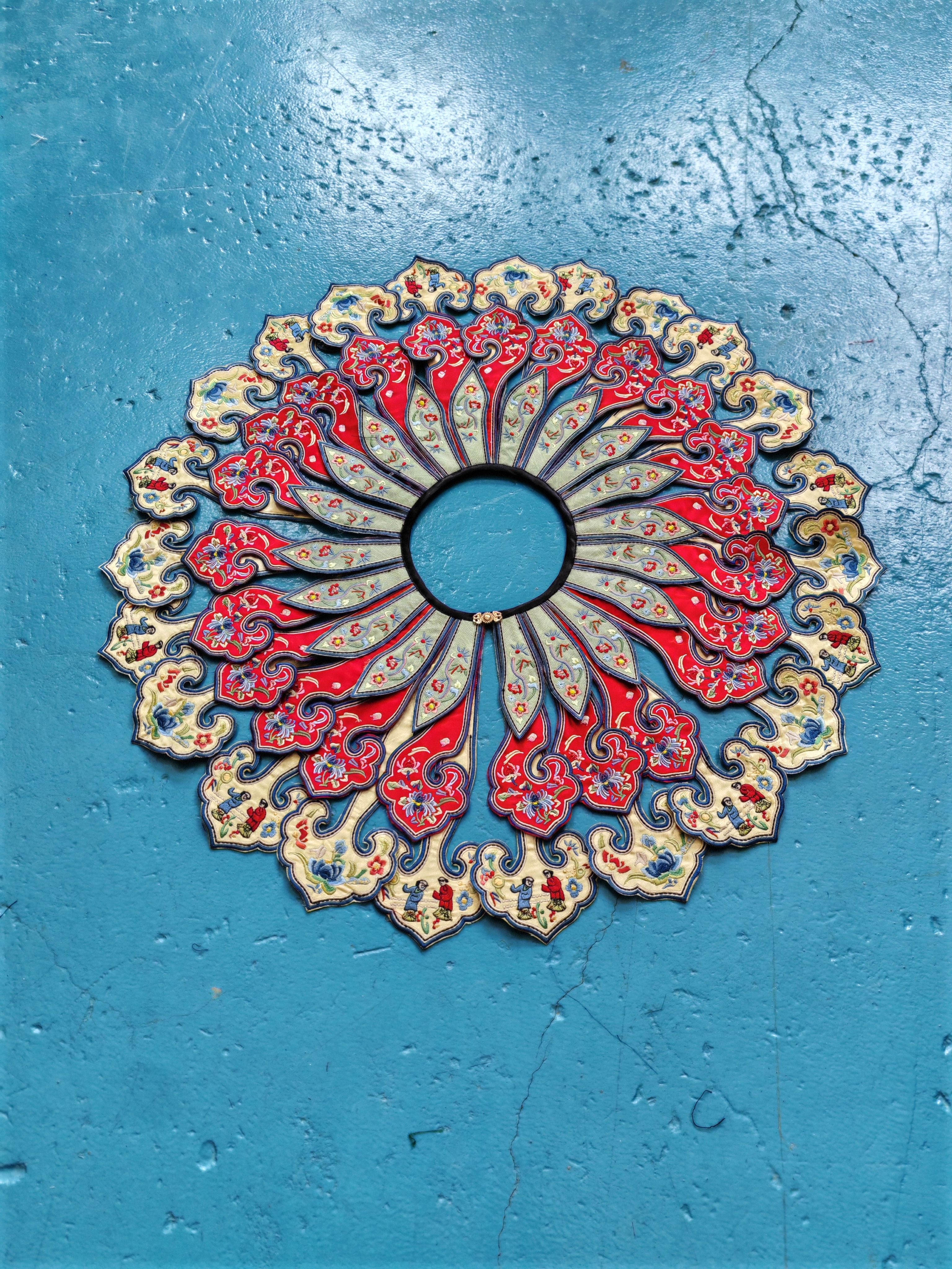 原创重工绣花云肩清汉女刺绣披肩