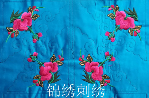 少数民族风服饰辅料配件绣片机绣刺绣仿手工苗族老绣片8元一对