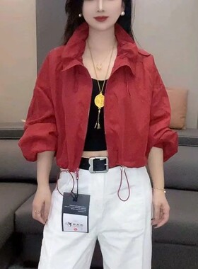 糖果色立领短款棒球外套小个子