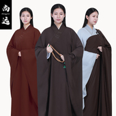 海清男女薄款 尚远僧服海青居士服夏款 台湾麻纱广袖 五戒缦衣