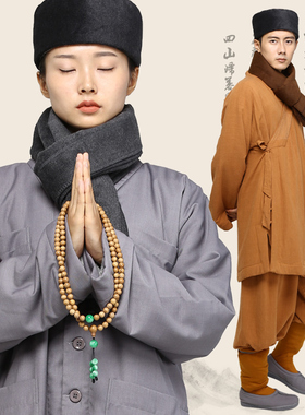 冬系列僧帽毛绒僧人居士帽僧服