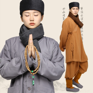 尚远僧服冬系列双层绒僧帽毛绒僧人居士帽僧人居士帽