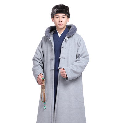 尚远冬季带袖打坐披风禅修大衣
