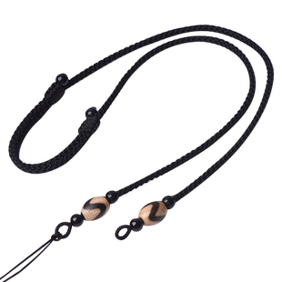 横穿粗专用天珠挂绳挂脖的吊坠配绳竖穿天珠绳挂件项链锁骨链绳子