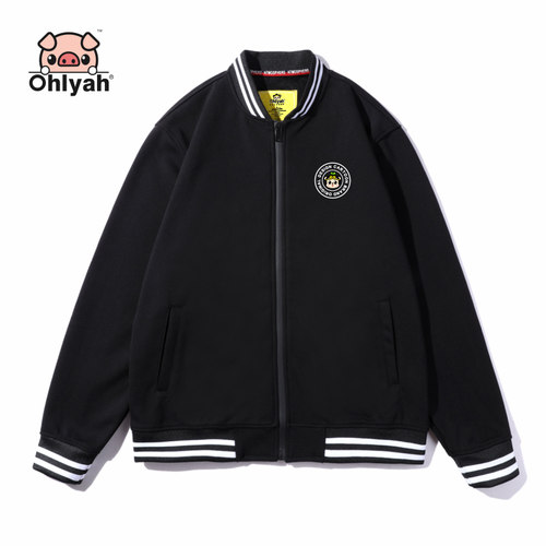 ohlyah原宿风加绒加厚定制棒球服