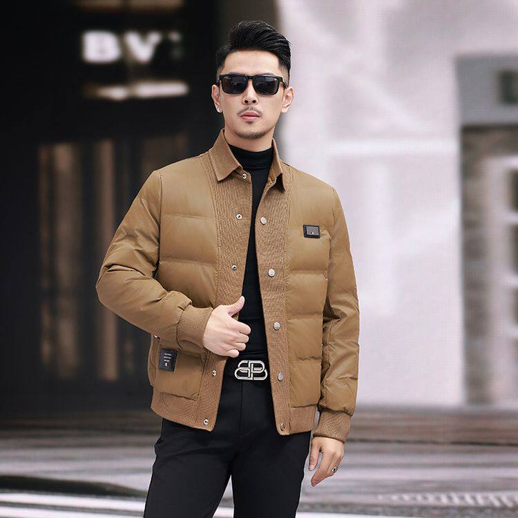 外穿翻领常规散口袖时尚都市羽绒服