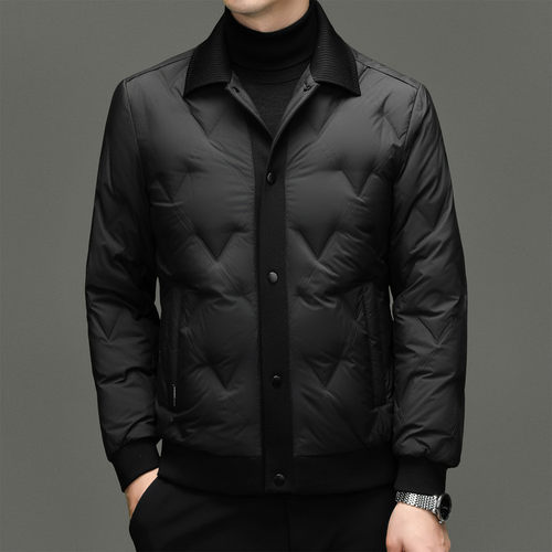 短款长袖罗纹底摆100g(含)-150g(不含)防风羽绒服