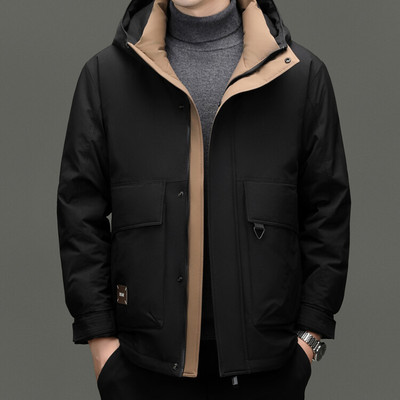 连帽常规时尚都市100g(含)-150g(不含)羽绒服