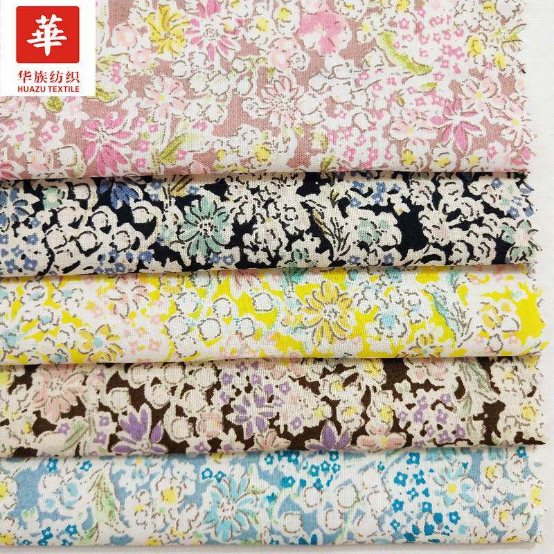 纯棉平纹小碎花印花布 日韩童装连衣裙 娃娃衣 童鞋布料现货