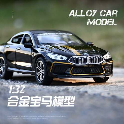 【盒装】仿真駡 M8 合金汽车模型 儿童声光玩具车收藏