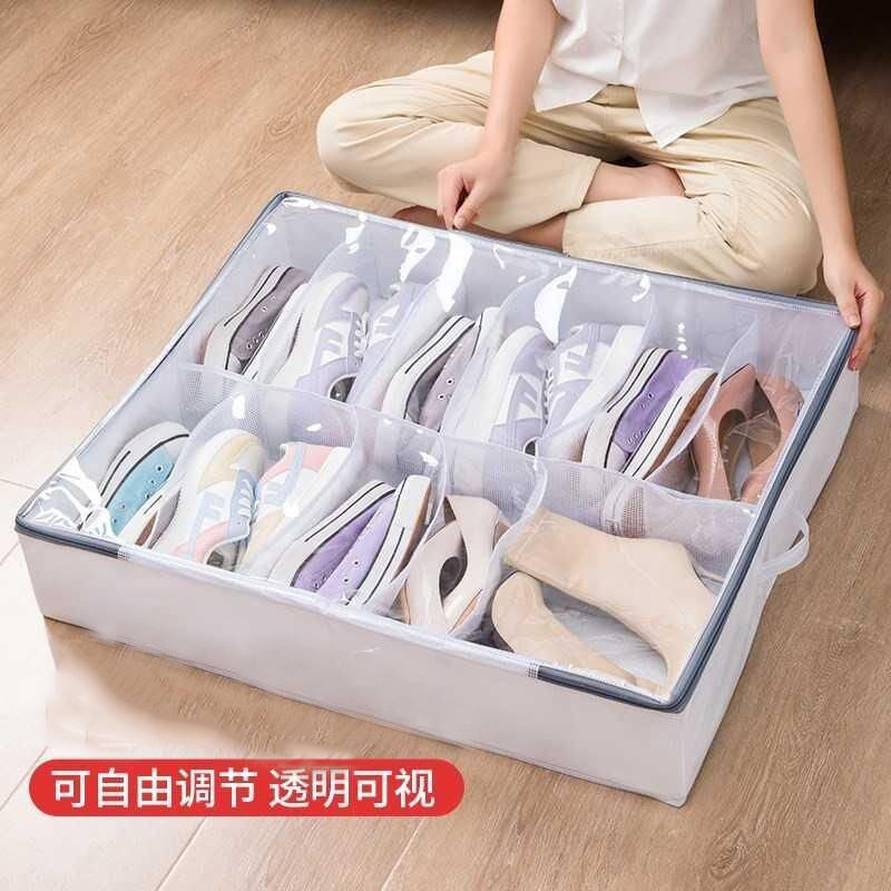 鞋盒收纳盒透明家用鞋柜鞋箱省空间床底鞋盒子宿舍放鞋子收纳