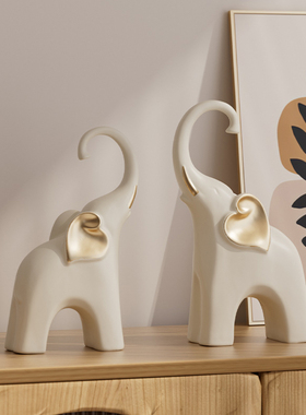 艺心艺意大象玄关隔断艺术摆件