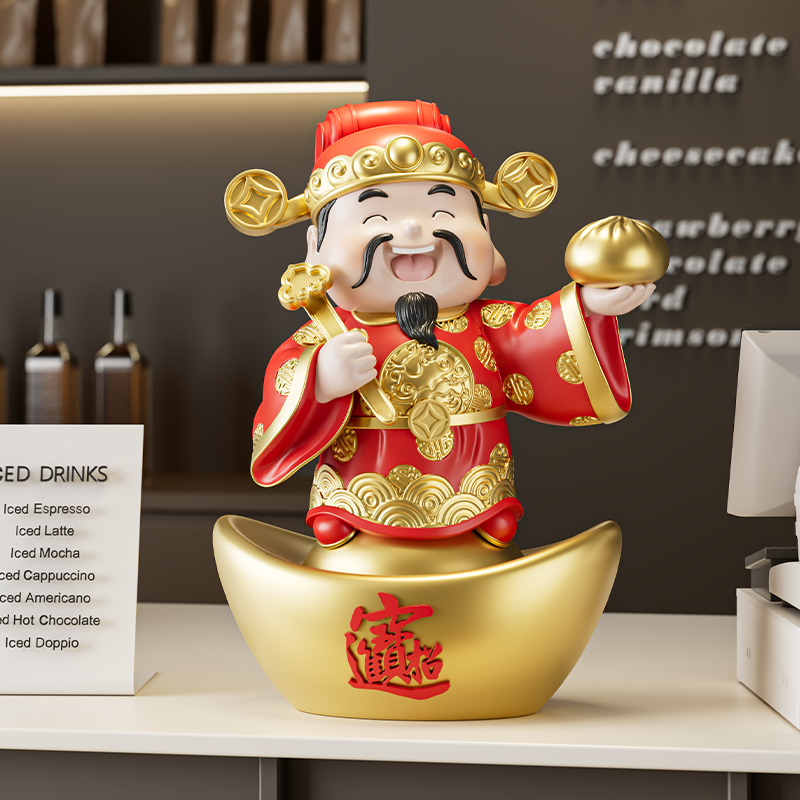 包你发财可爱财神爷摆件