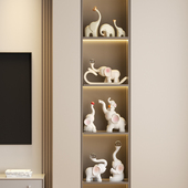 吉象如意大象摆饰乔迁新居客厅电视柜子酒柜高级感家居装 饰品礼物