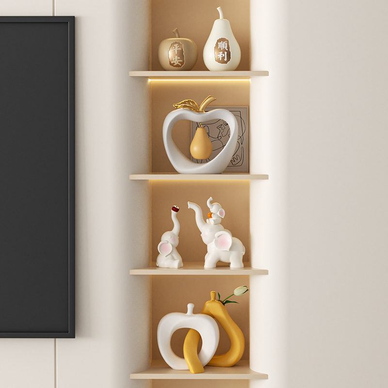 奶油风新家酒柜软装摆件高级感客厅电视柜2025款装饰乔迁新居礼品