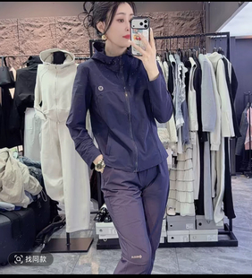 欧货时尚连帽休闲外套哈伦小脚裤速干套装女2026春防晒上衣裤子潮