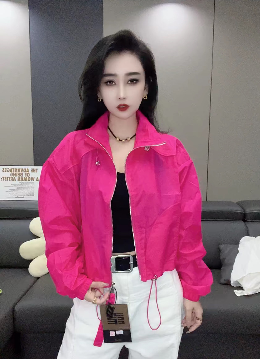 立领防晒服短外套女欧货2025年新款韩版洋气百搭精神小款防晒衣潮