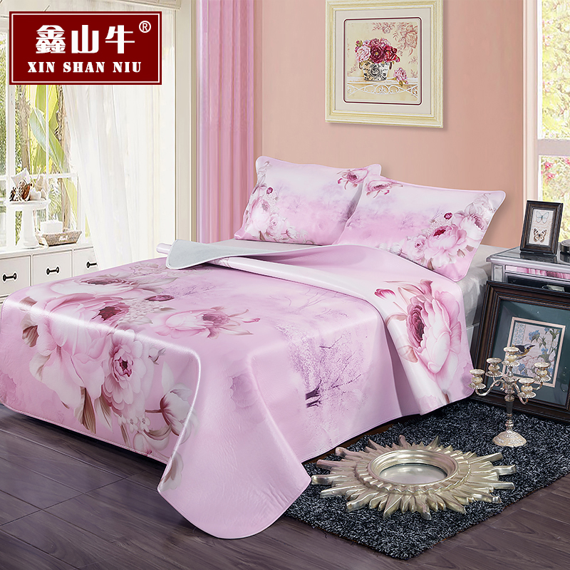Xinshan Niu Xin Coloured drawing The first layer Leather seats The Pink Panther 1.5m/1.8 Three-piece Suite fold Matin the Bedclothes , 凉席, 牛皮席 category - from Buy2taobao.com to provide professional Taobao agent buy service