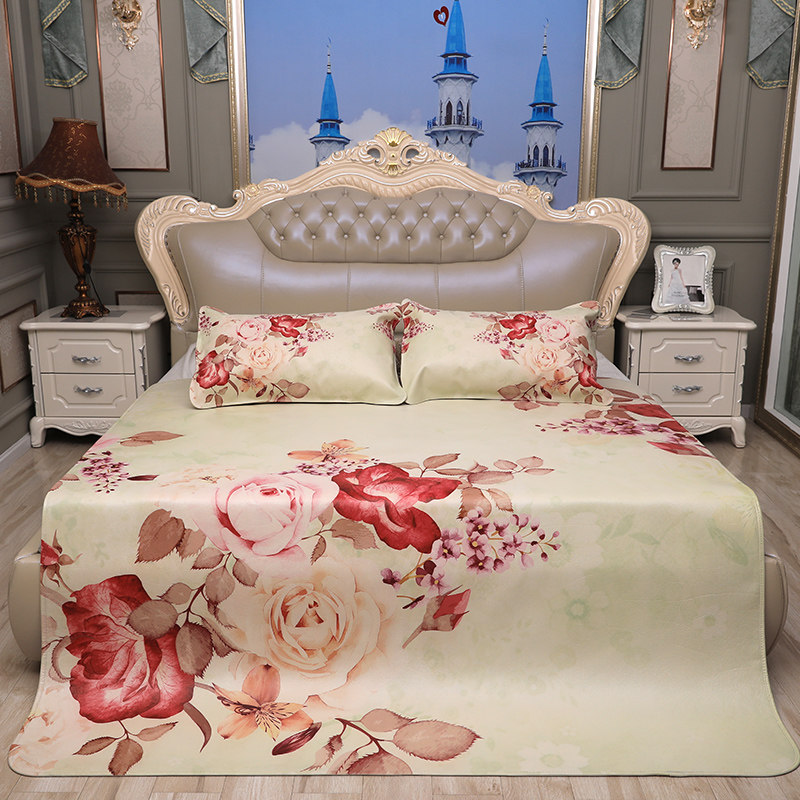 Xinshan Coloured drawing romantic Time The first layer Buffalo Soft seats or berths 1.5m1.8 Three-piece Suite fold Matin the Bedclothes , 凉席, 牛皮席 category - from Buy2taobao.com to provide professional Taobao agent buy service