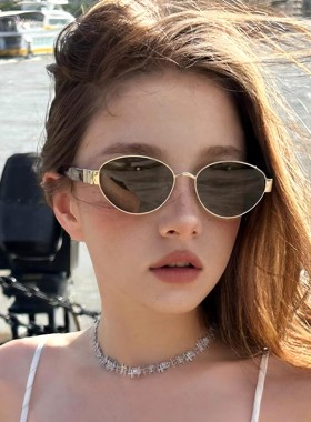 复古金属小框墨镜女2026新款