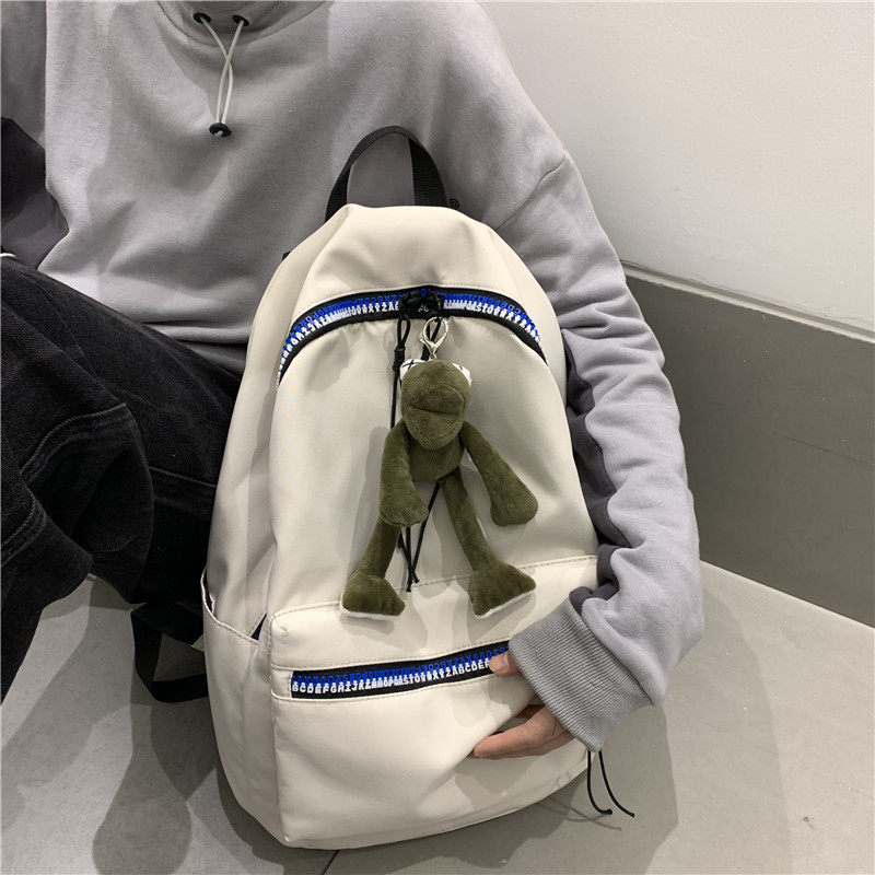 双肩包女韩版潮流时尚2020新款旅行休闲简约大中学生书包男士背包