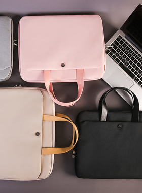 手提电脑包女适用于华为matebook14苹果macbook pro16寸笔记本air13内胆包15联想小新戴尔惠普15.6寸女士华硕