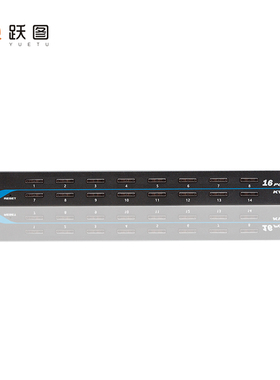 跃图ATD-2016IP远程控制切换器16口1U机架OSD自动切换IPKVM切换器